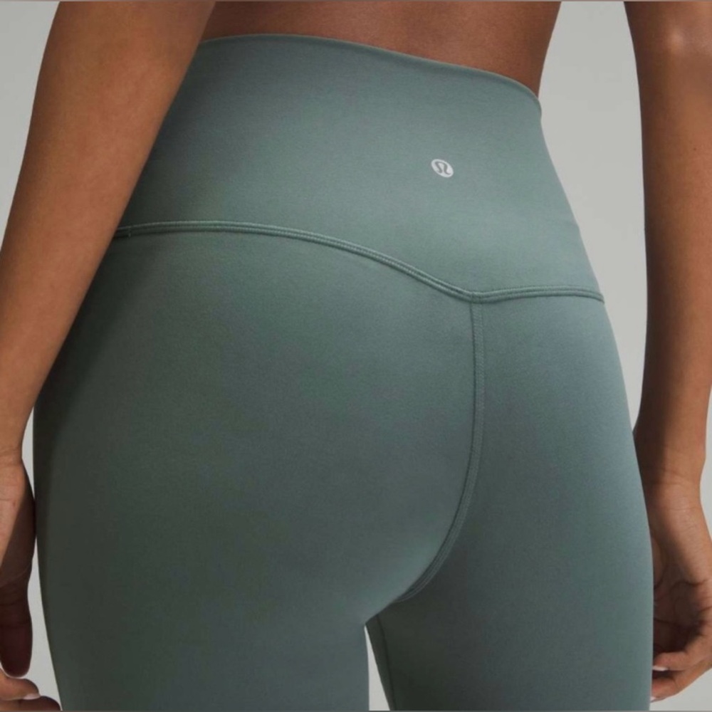 Lululemon Align High Rise Crop 23” Leggings Dark Forest Size 4 - Picture 3 of 7